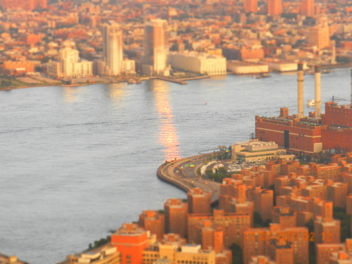 Stadt Im Sonnenuntergang