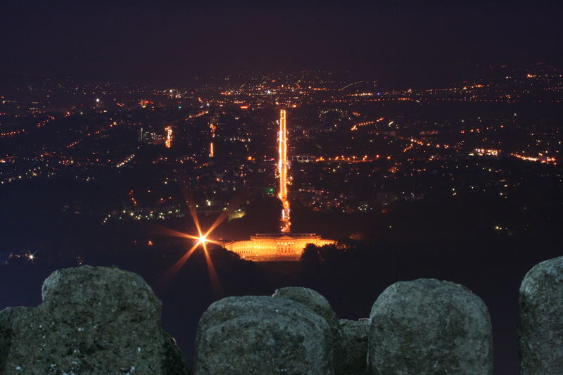 Stadt Kassel bei Nacht