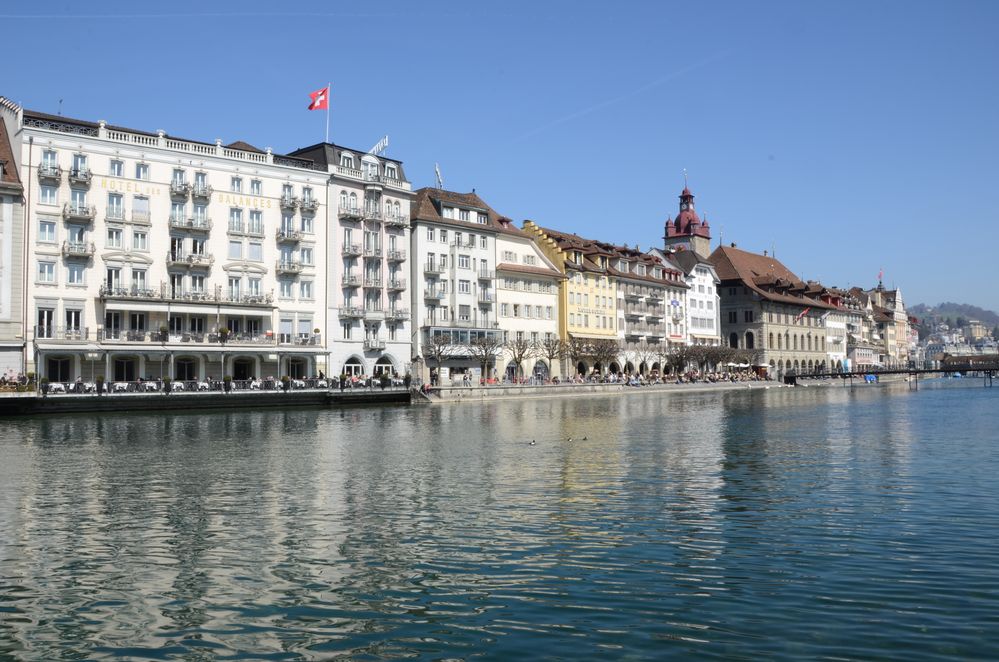 Stadt Luzern im Frühling