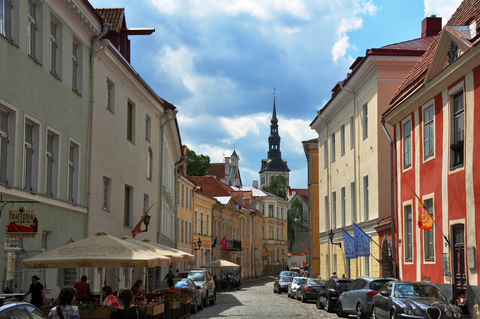 Stadt mit mittelalterlichem Flair