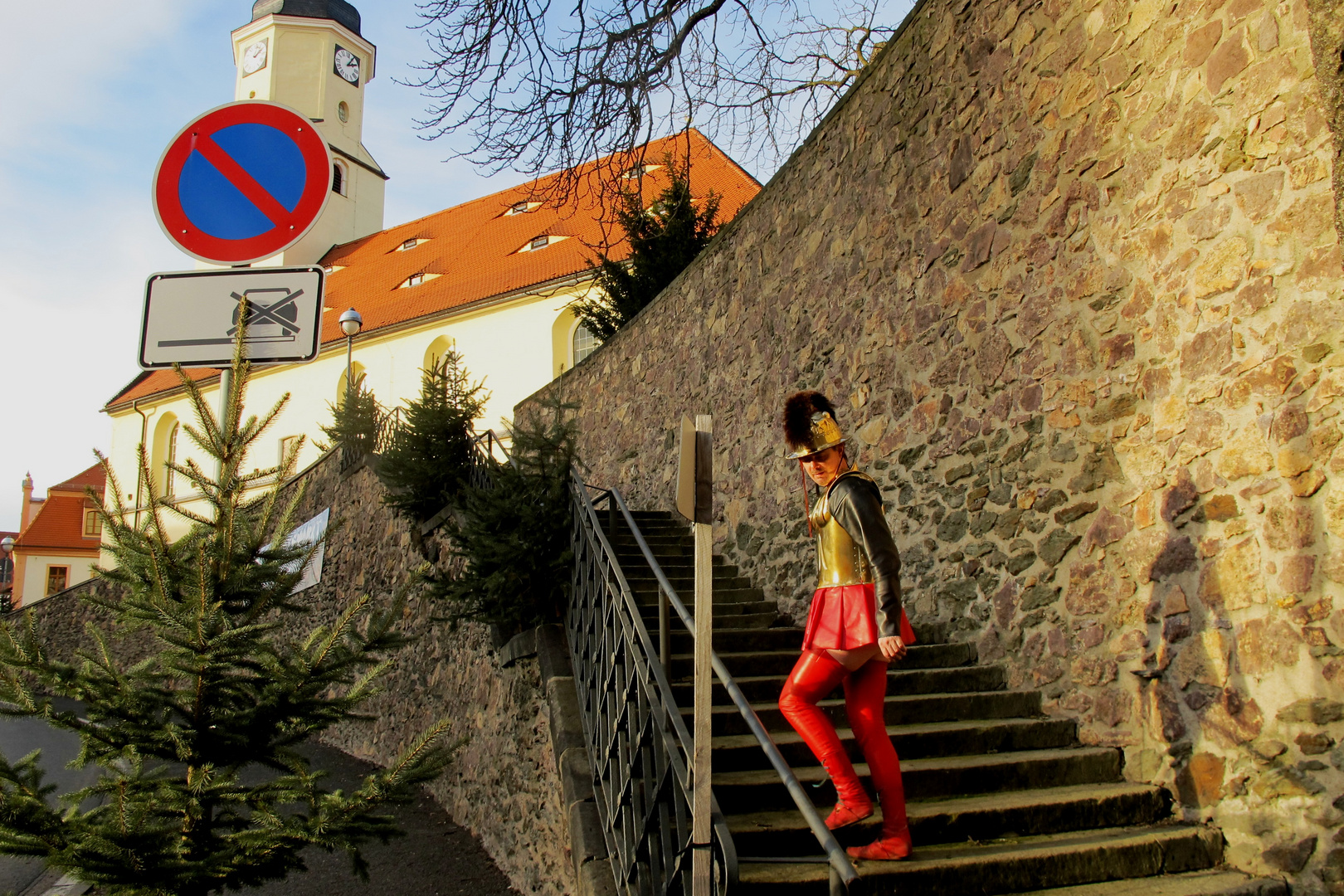 Stadt Nossen unterhalb Schloss