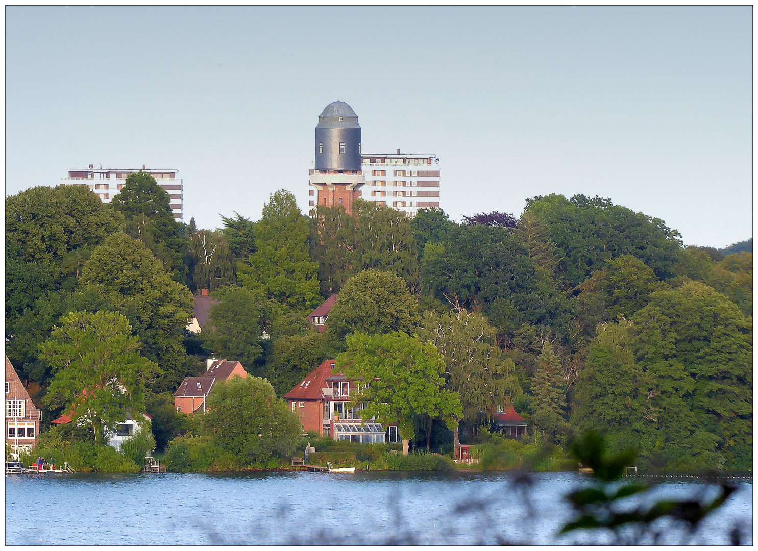 Stadt Plön mit Wasserturm