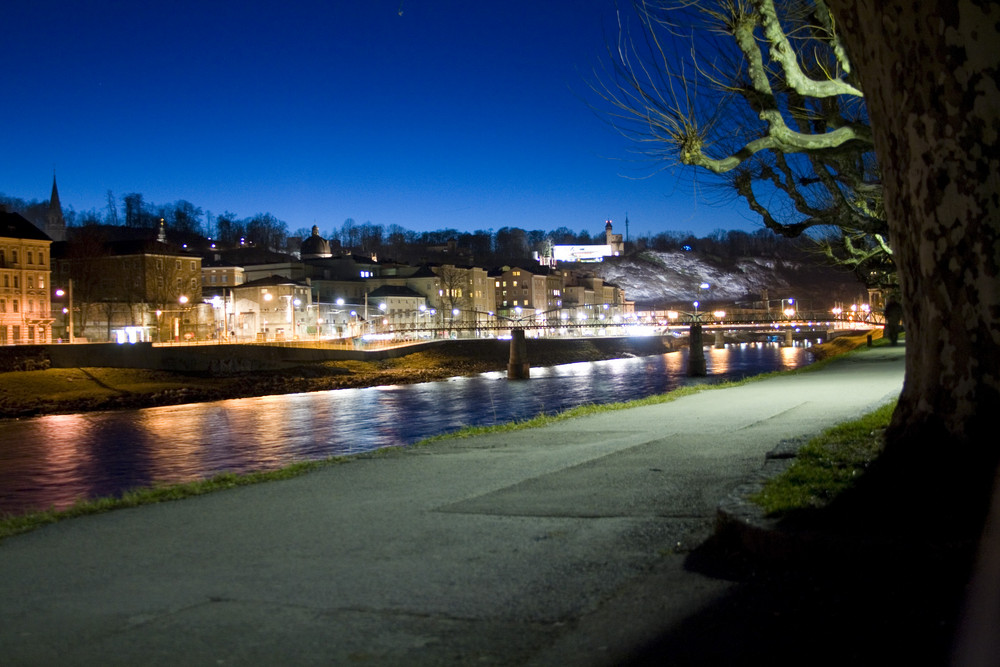 Stadt Salzburg - Blick Staatsbrücke 01 Foto & Bild ...