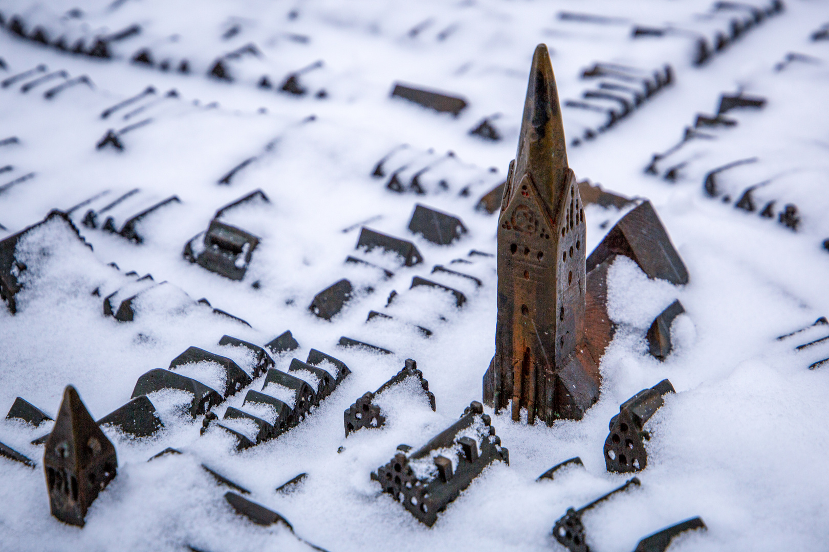 Stadt Uelzen im Winter 2021