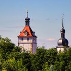 Stadt- und Kirchturm in Prichsenstadt, Bayern