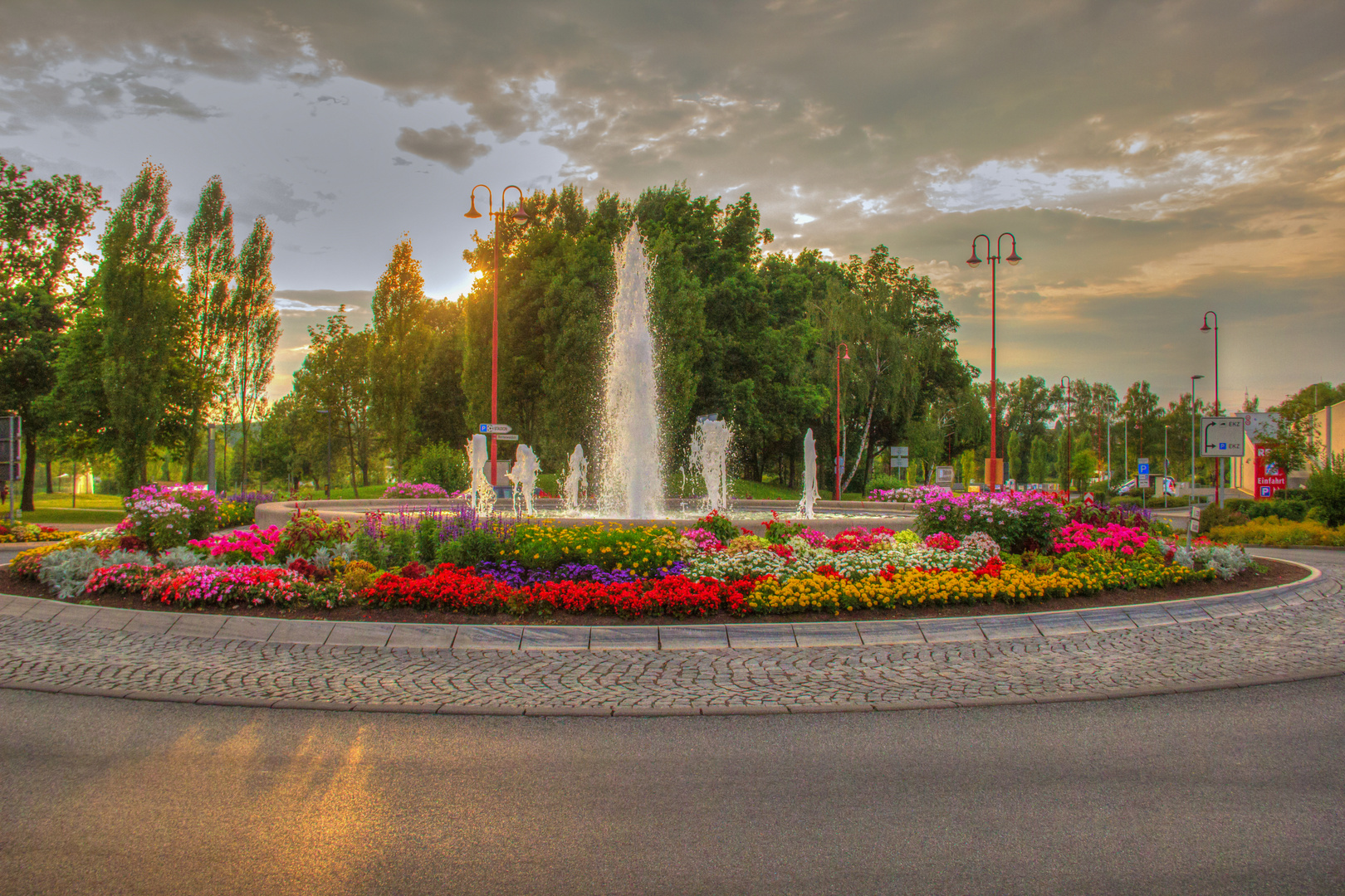 Stadtallendorf: Kreisel am Heinz Lang Park