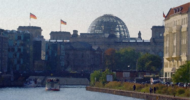 Stadtansicht auf den Bundestag