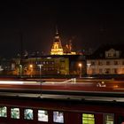 Stadtansicht bei Nacht (Langzeitbelichtung)