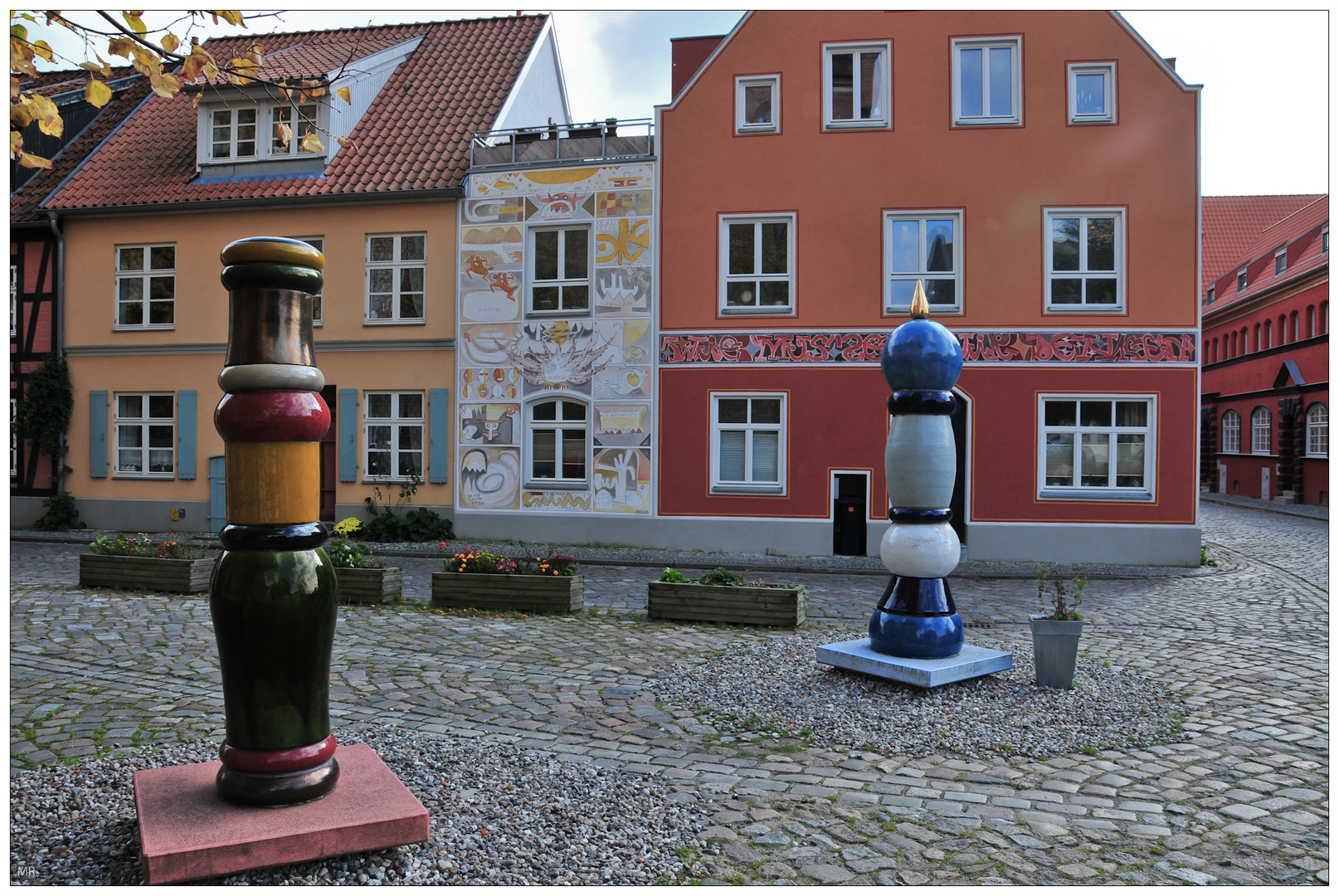 Stadtansicht bei St. Jakobi in Stralsund