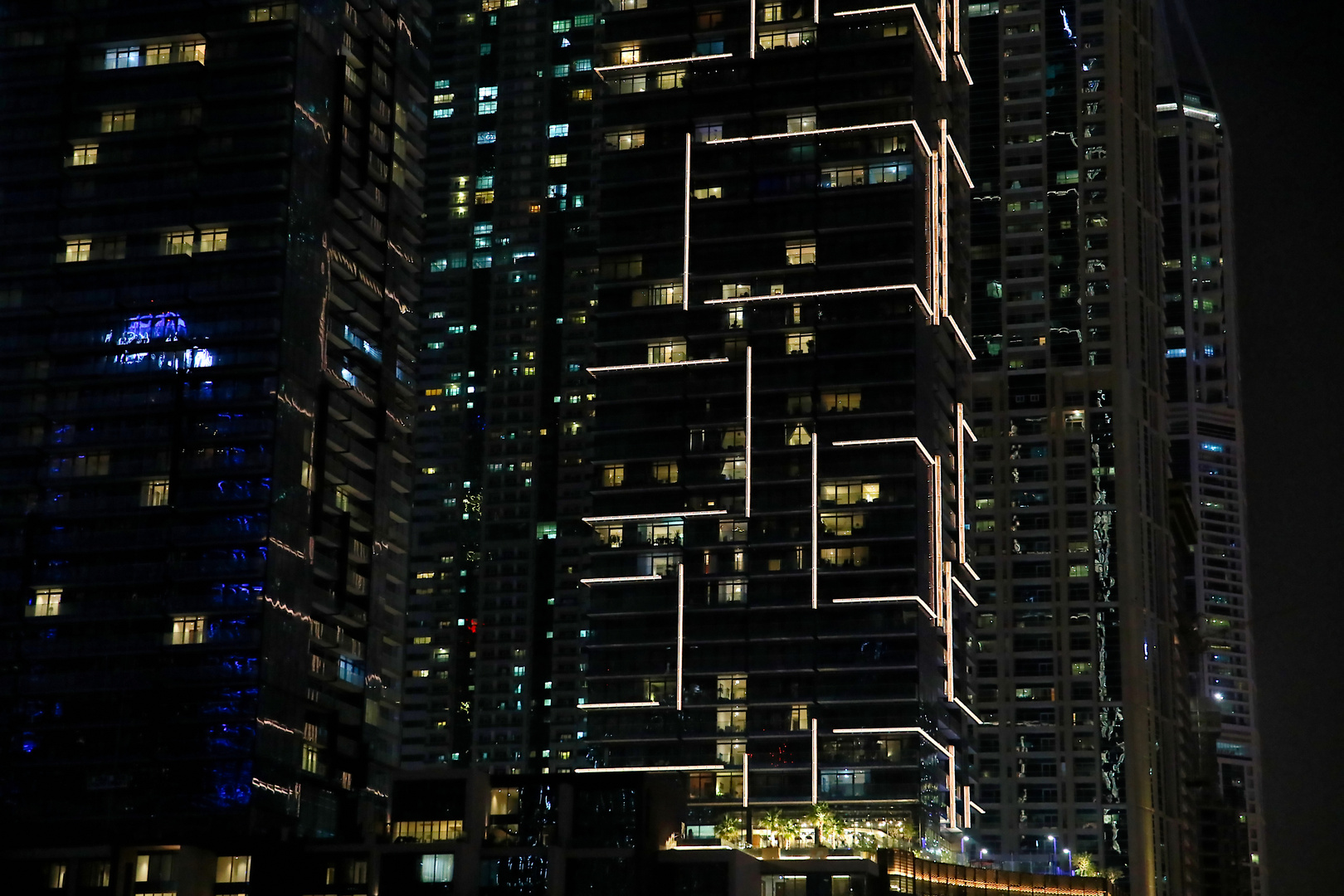 Stadtansicht Dubai by night