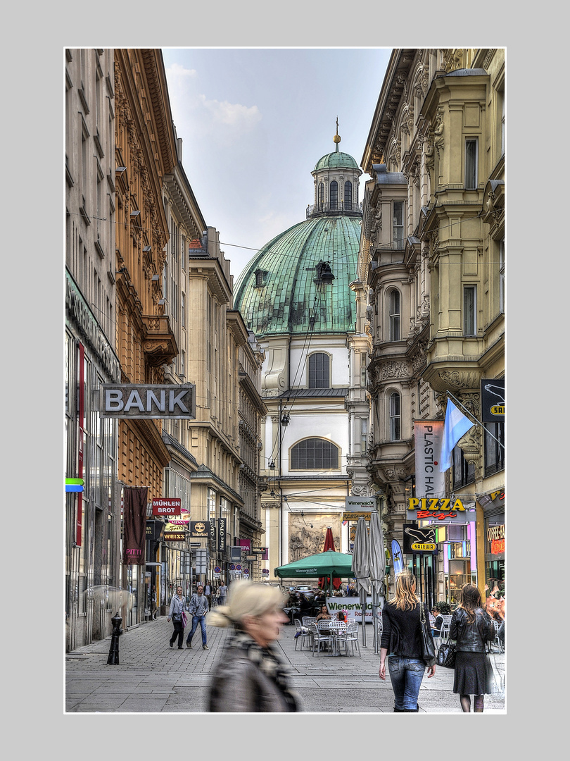 Stadtansicht , Petersdom Wien