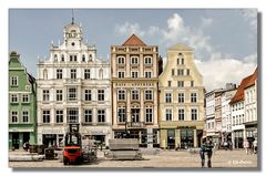 Stadtansicht Rostock Marktplatz