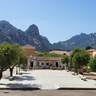 Stadtansicht San Pantaleo, Sardinien