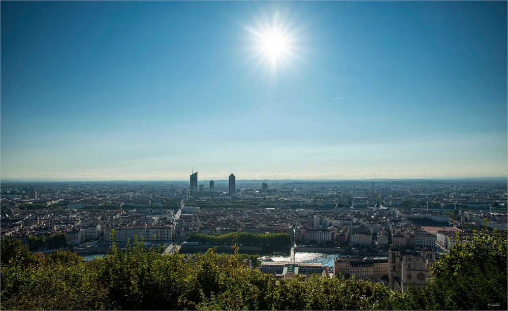 Stadtansicht von Lyon...