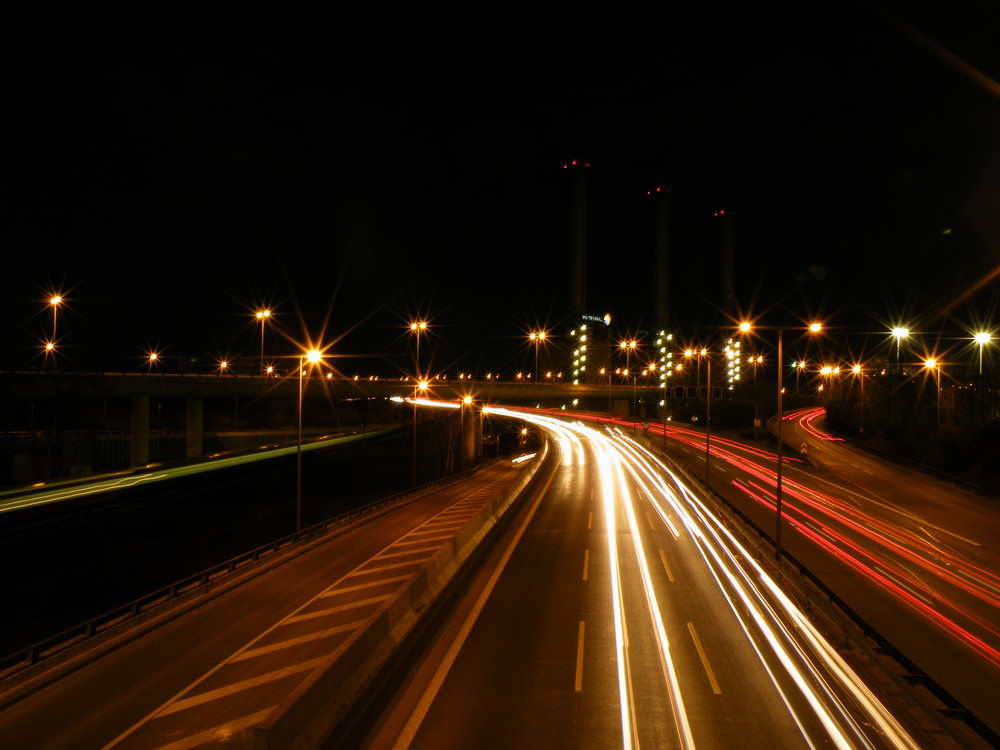 Stadtautobahn Berlin by Night
