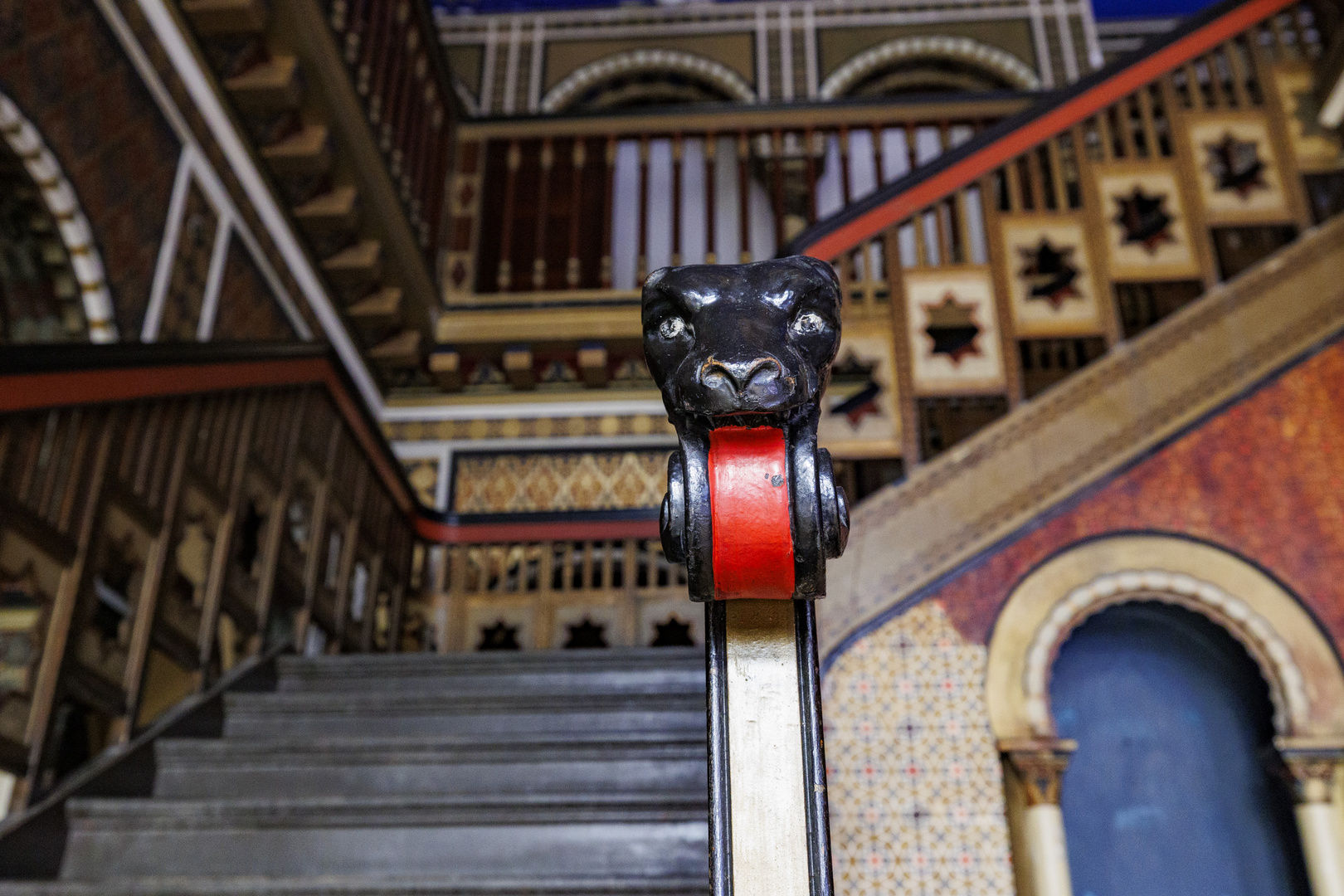 Stadtbad Leipzig Treppe in der orientalsiche Sauna/Ruheraum