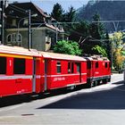 Stadtbahn Chur No. 2 - Arosa-bound in Autumn Sunlight