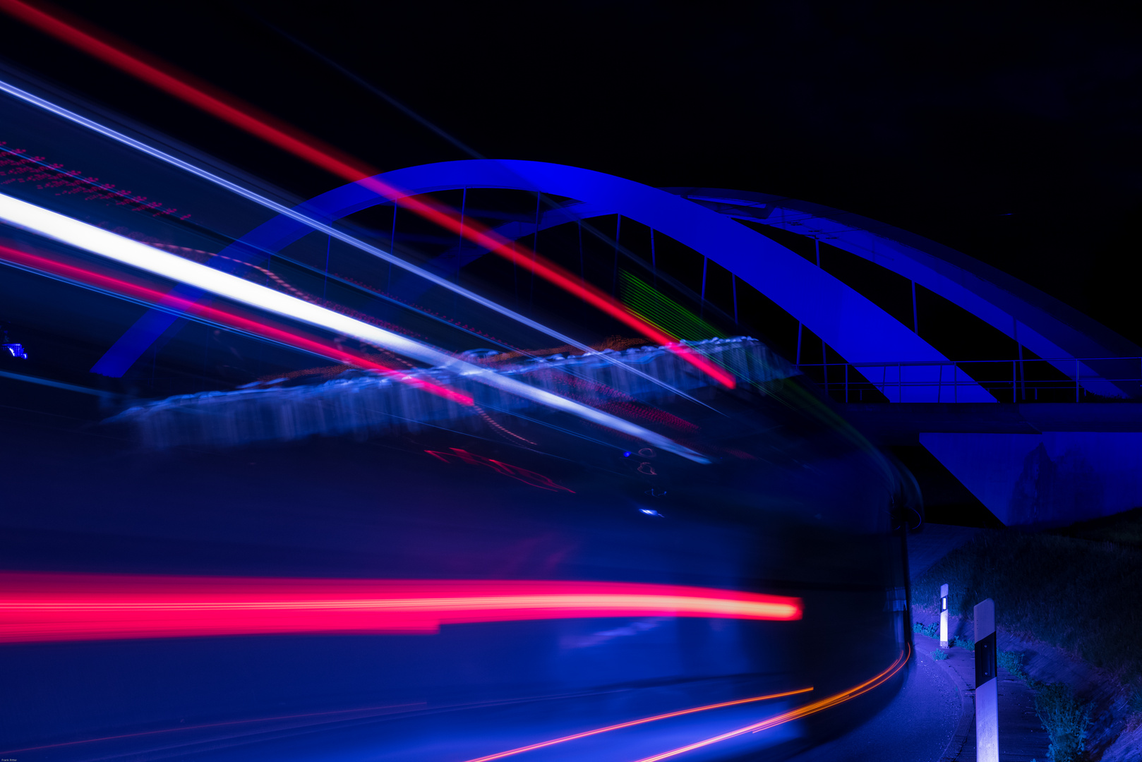 Stadtbahnbrücke bei Nacht