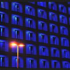 Stadtbibliothek Stuttgart  während der "blauen Stunde"