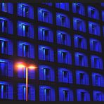 Stadtbibliothek Stuttgart  während der "blauen Stunde"