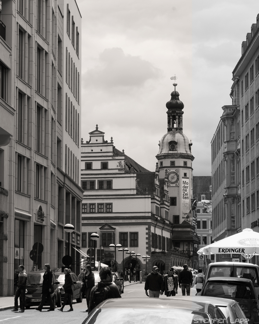 Stadtblick aufs alte Rathaus