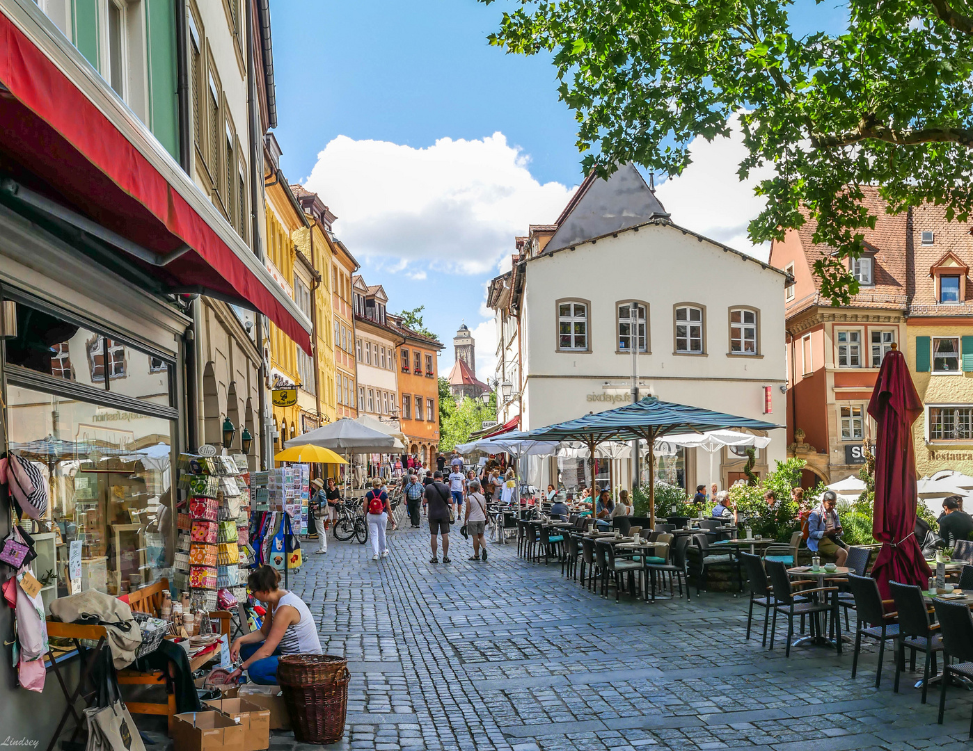 Stadtbummel im Sommer