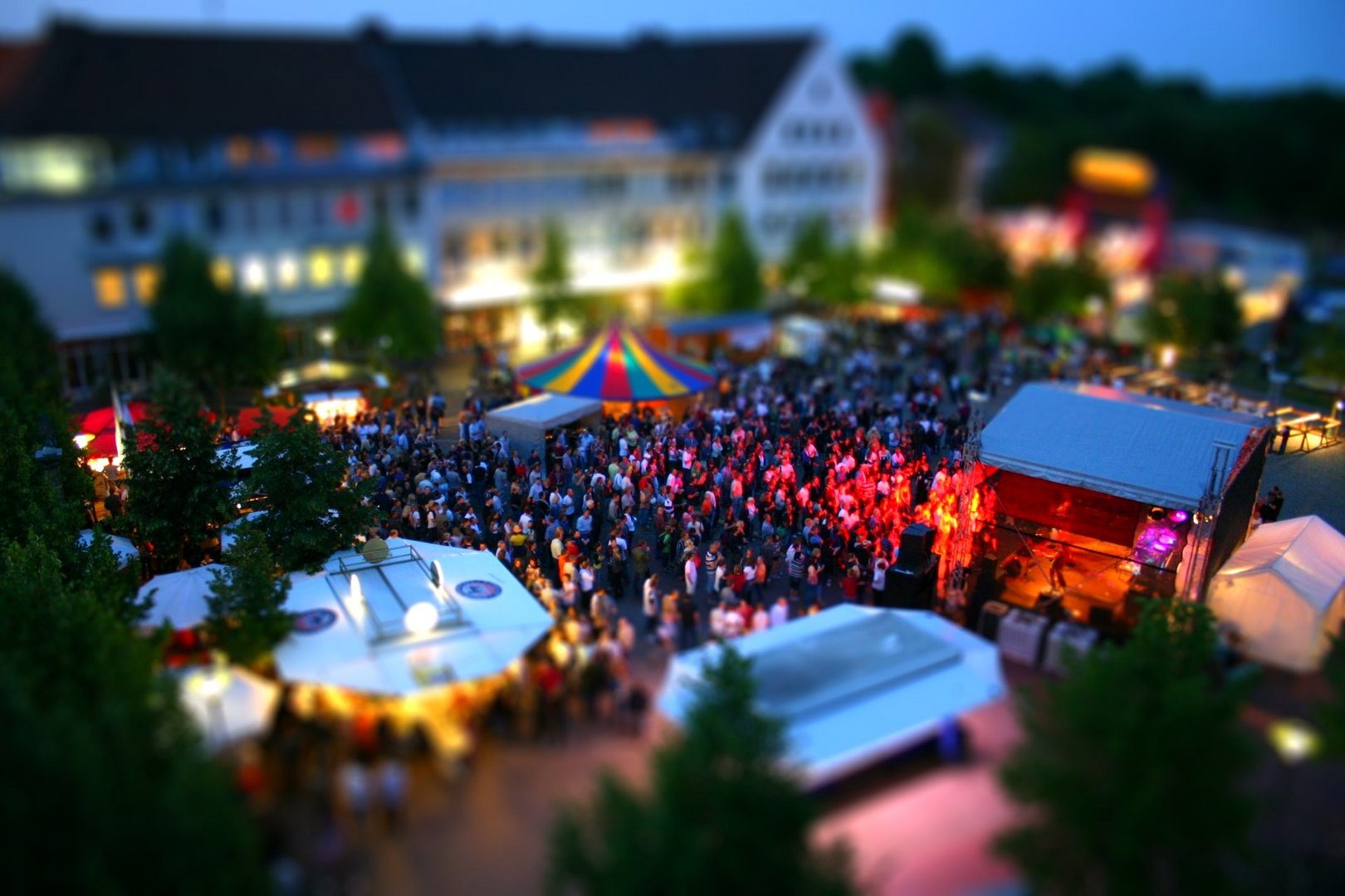 Stadtfest in tilt-shift