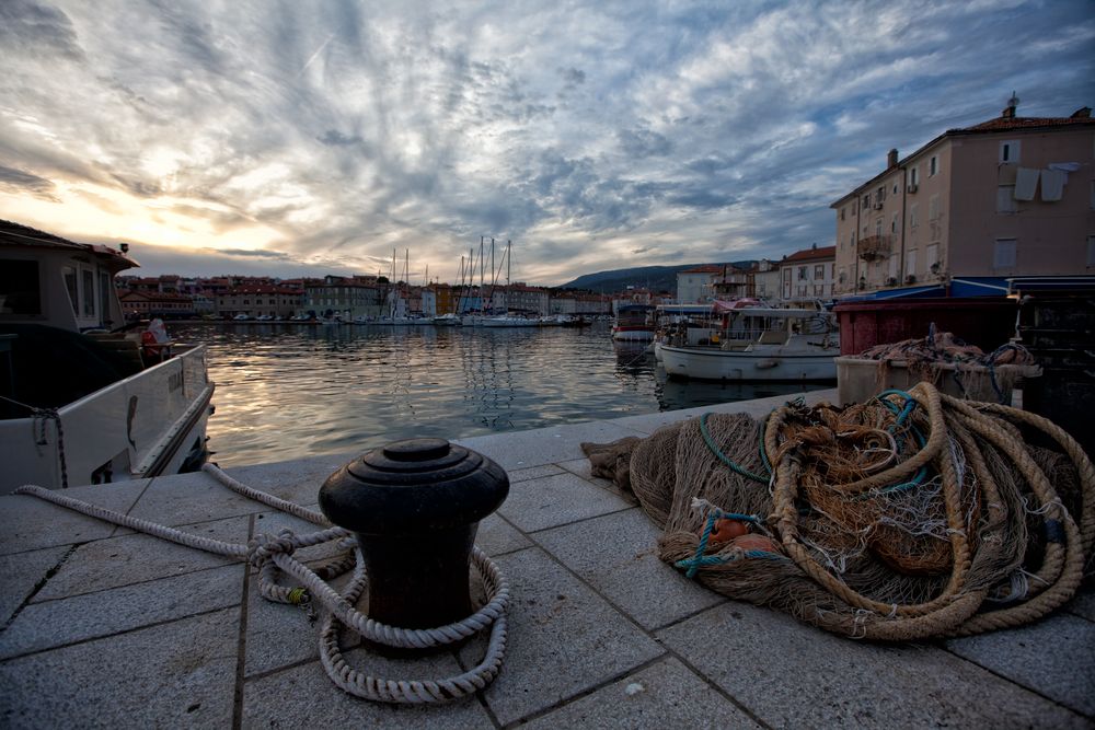 Stadthafen Cres, Kroatien