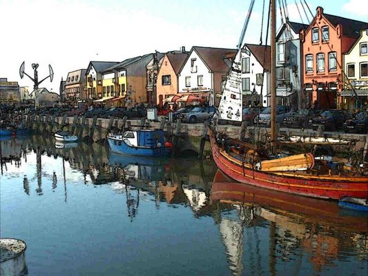 Stadthafen Husum - Flut