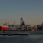 Stadthafen Rostock im Abendlicht