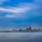 Stadthafen Rostock im Nebel