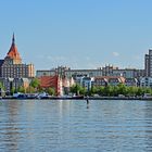 Stadthafen und Marienkirche in Rostock