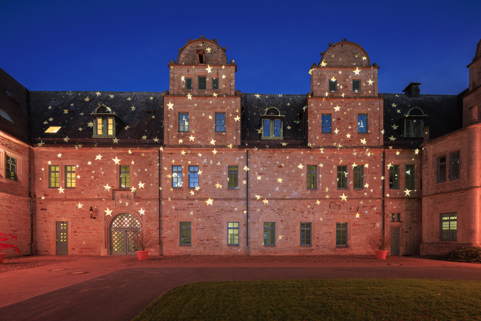 Stadthagen by night.