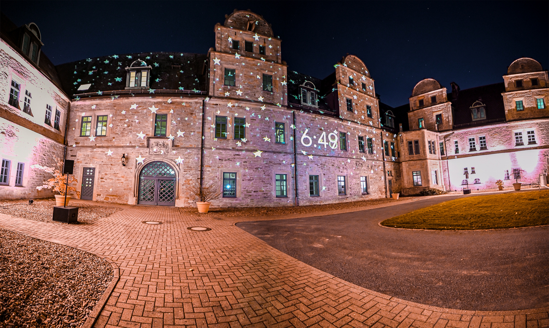 Stadthagen zeigt Sterne / Innenhof Schloss