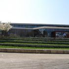 Stadthalle Eislingen bei Tag ohne Schnee