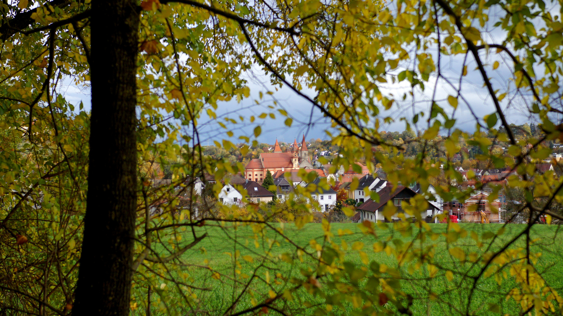 Stadtkern Ellwangen umrahmt