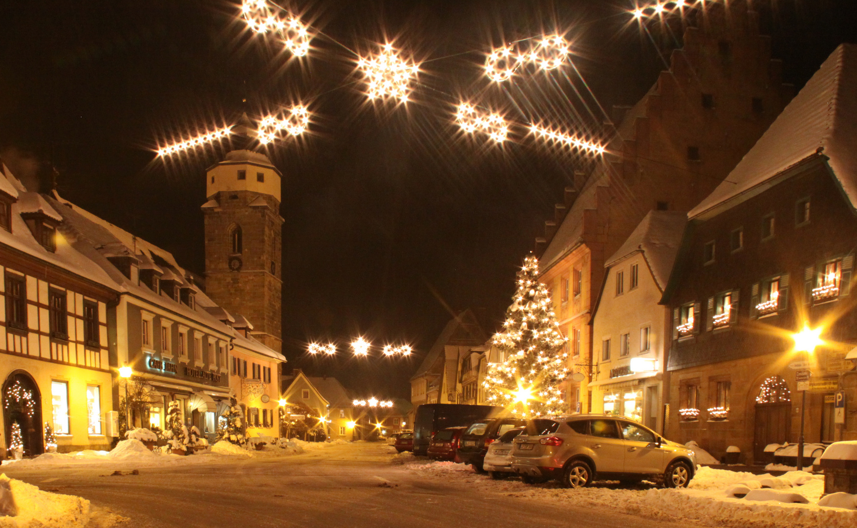 Stadtkern von Weismain im Winter 2010