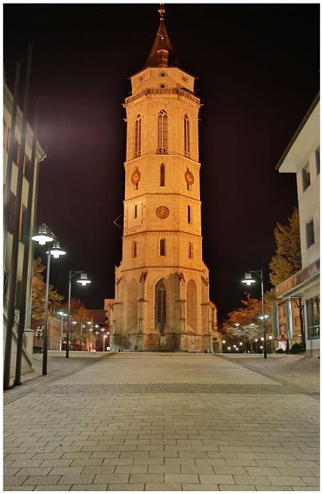 Stadtkirche bei Nacht