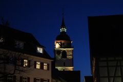Stadtkirche Bietigheim-Bissingen bei Nacht