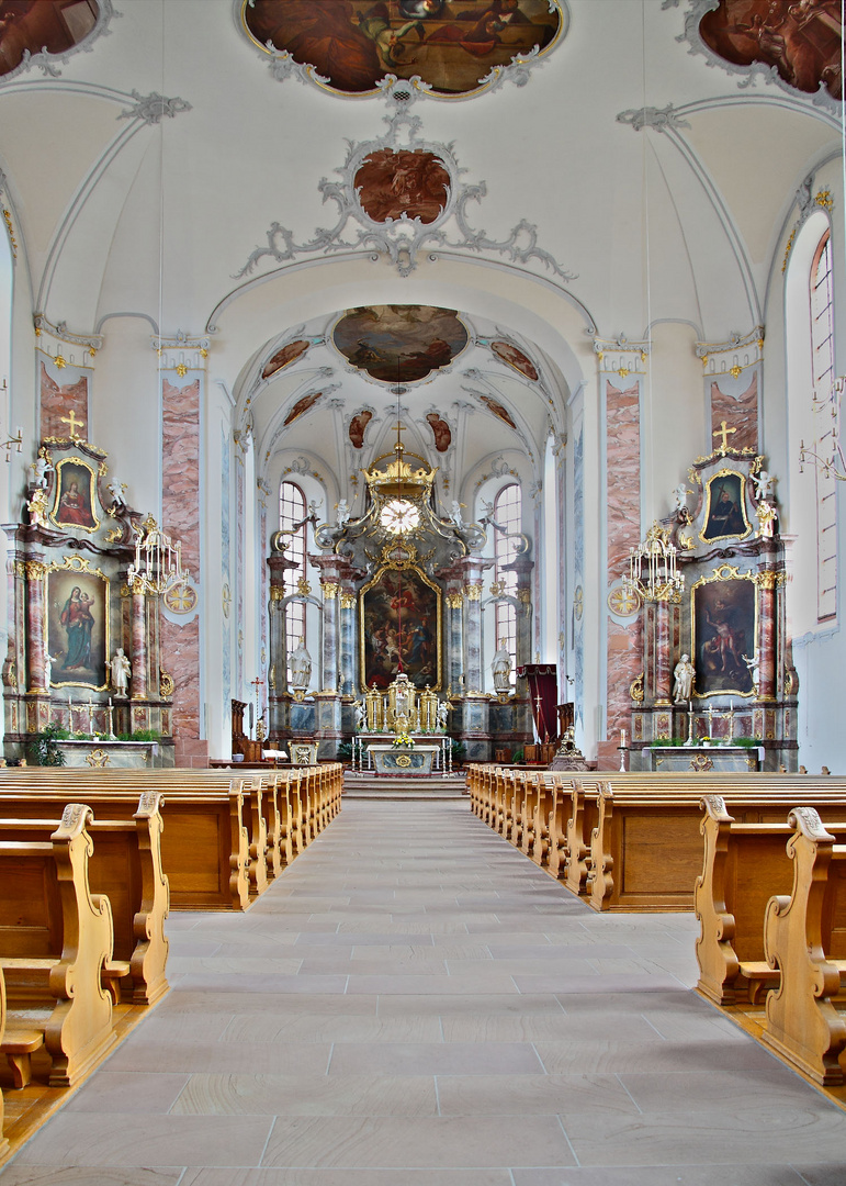 Stadtkirche Ettenheim Innenansicht 3