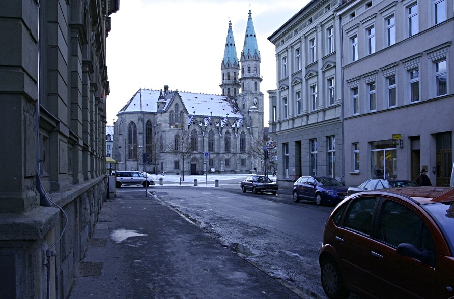 Stadtkirche (ev.-luth.) - von der Wettinerstrasse aus