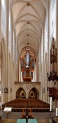 Stadtkirche St. Jakob Rothenburg Blick durchs Mittelschiff