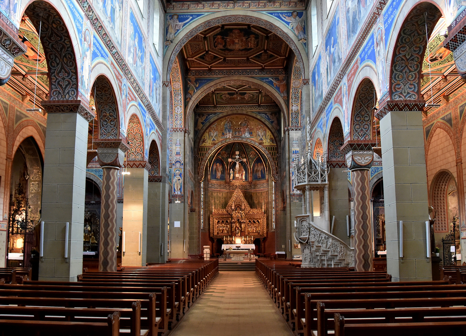 Stadtkirche St. Marien Kloster Gengenbach Blick zum Altar