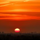 Stadtklötzer im Sonnenaufgang