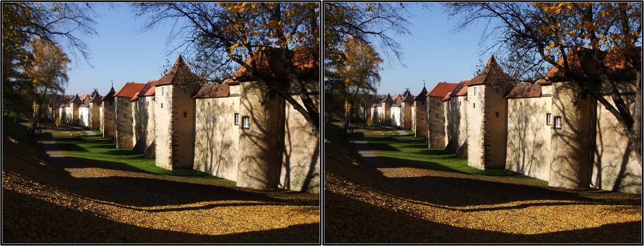 Stadtmauer 3D Kreuzblick