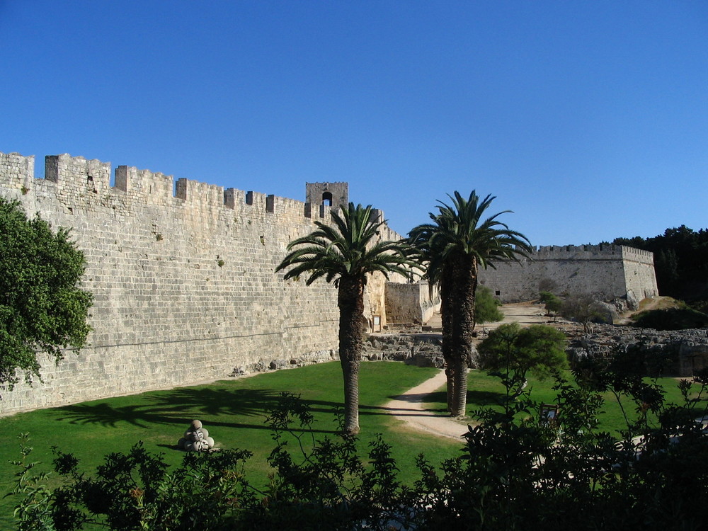 Stadtmauer auf Rhodos