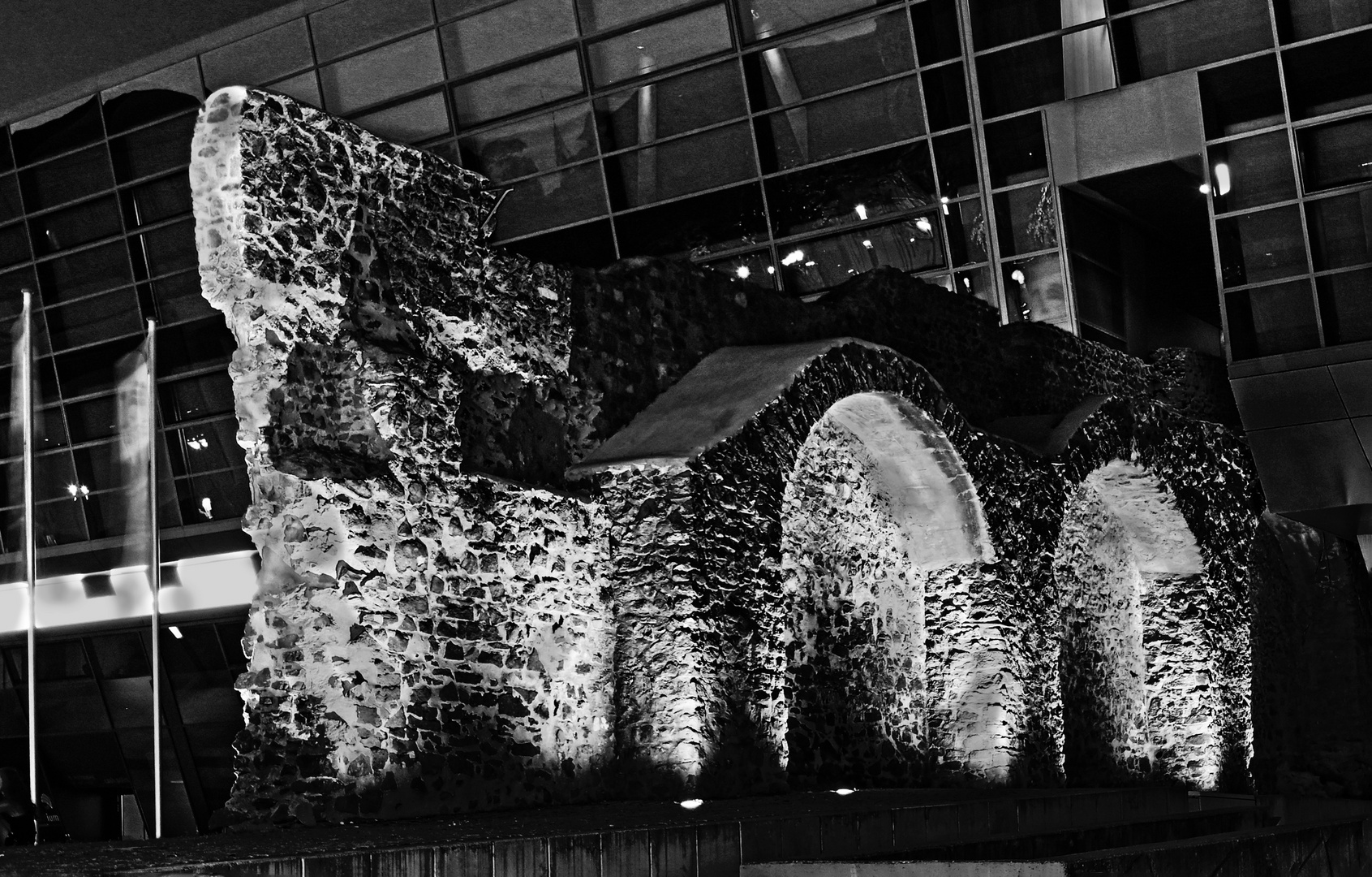 Stadtmauer im Darmstadtium