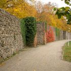 Stadtmauer im Herbst