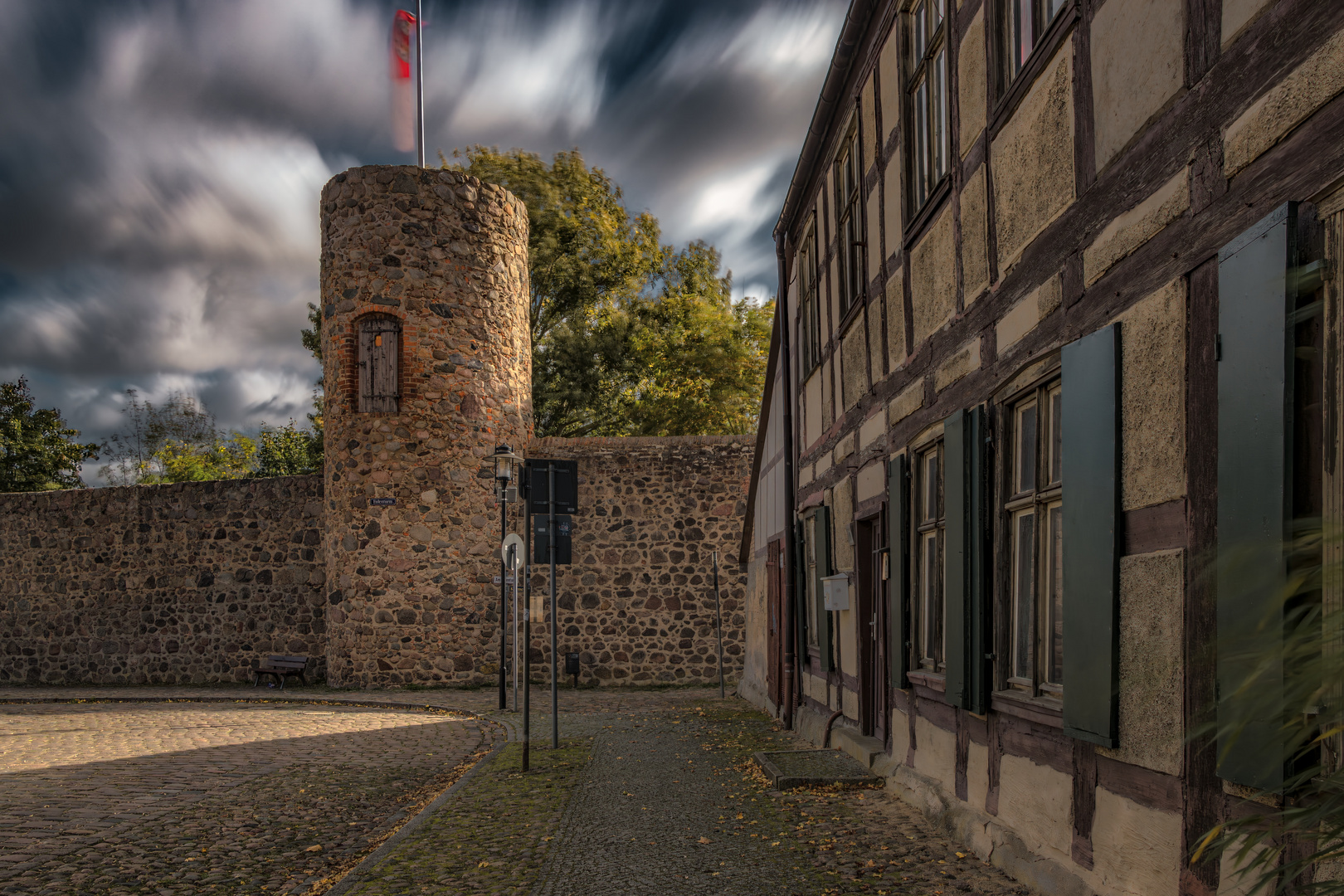 Stadtmauer und Eulenturm in Templin