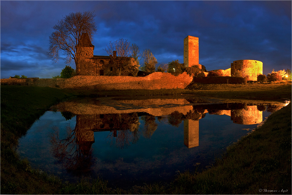 Stadtmauer und Rondell in Staßfurt